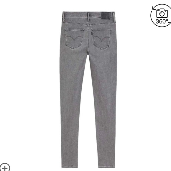Levi’s 720 High-Rise Super Skinny women’s size 6 gray jeans. New With Tags. - Picture 7 of 7
